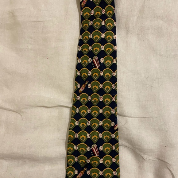 Nicole Miller Baseball Tie - Picture 1 of 3